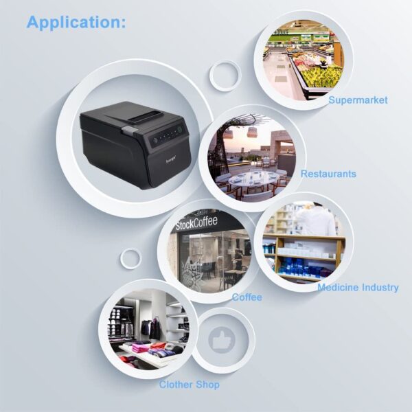Scangle Sgt-88iv Desktop USB Direct Thermal POS Receipt Printer - Image 2