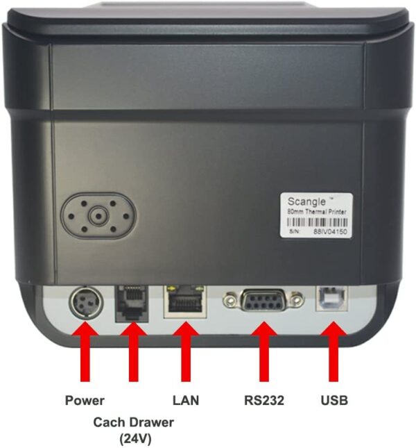 Scangle Sgt-88iv Desktop USB Direct Thermal POS Receipt Printer - Image 3