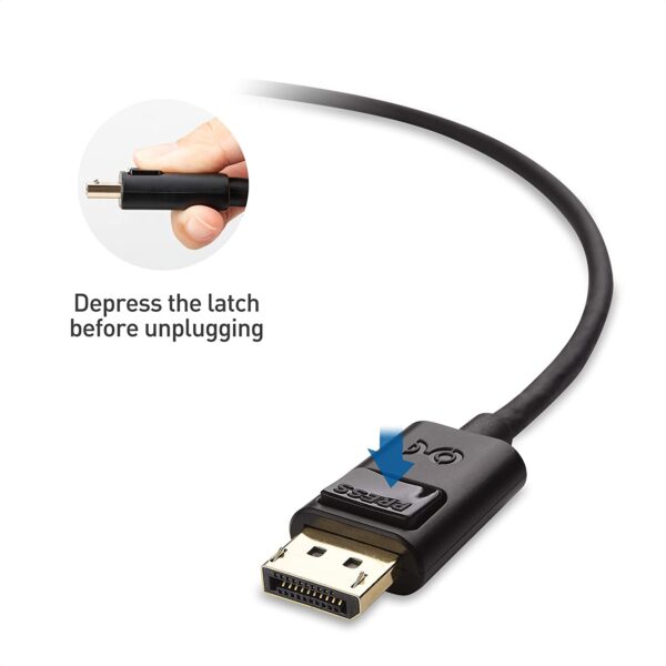 Tripp Lite USB C to DisplayPort 4K Adapter Cable Thunderbolt 3 , USB Type C to DP, USB-C, USB Type-C 6' 6ft (U444-006-DP), black - Image 6