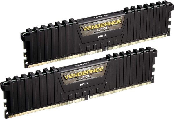 Corsair Vengeance LPX 16GB (2x8GB) DDR4 DRAM 3000MHz C15 Desktop Memory Kit - Black (CMK16GX4M2B3000C15) XMP 2.0 - Image 2