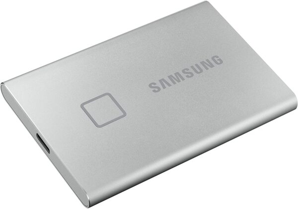 Samsung T7 Touch Portable SSD - 2 TB - USB 3.2 Gen.2 External SSD Metallic Silver (MU-PC2T0S/WW) - Image 3