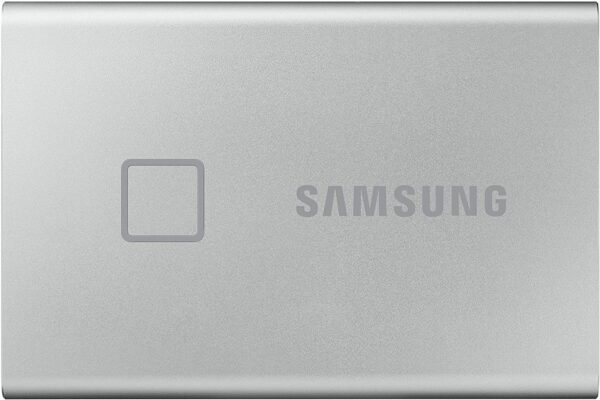 Samsung T7 Touch Portable SSD - 2 TB - USB 3.2 Gen.2 External SSD Metallic Silver (MU-PC2T0S/WW) - Image 2