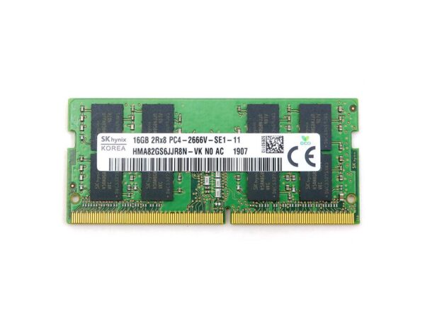 SK hynix 16GB 2Rx8 DDR4 SO-DIMM PC4-21300 2666MHz 260-Pin Non-ECC CL19 1.2V  Module HMA82GS6JJR8N-VKN0 Laptop Memory - Image 2