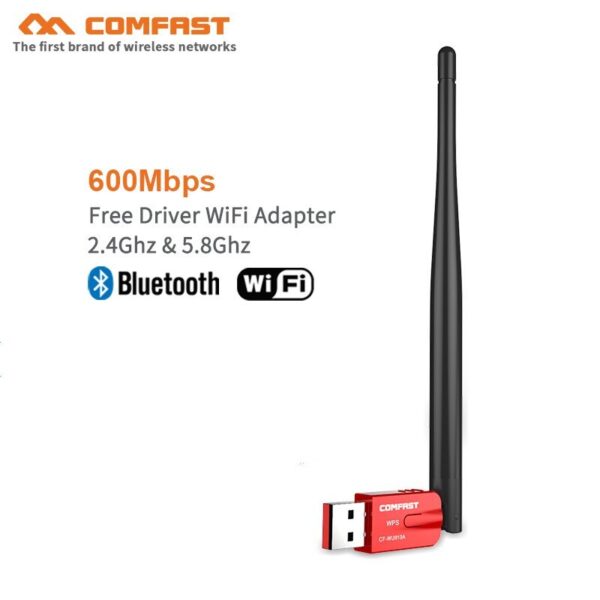 COMFAST 600Mbps Dual Band (2.4G+ 5G) Wireless WiFi , Bluetooth  Adapter WITH Antina - Image 3