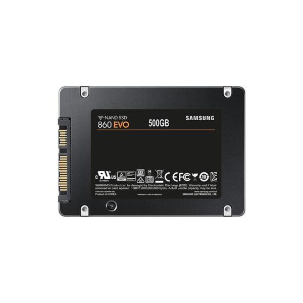 SAMSUNG 860 EVO 500GB SATA 2.5″ INTERNAL SSD (MZ-76E500)V-NAND TECHNOLOGY - Image 4