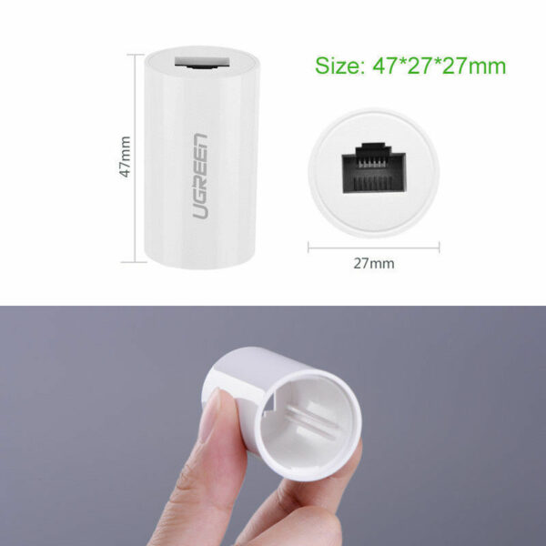 RJ45 Coupler Cat7/Cat6/Cat5e Ethernet Lan Cable Extender Adapter - Image 4
