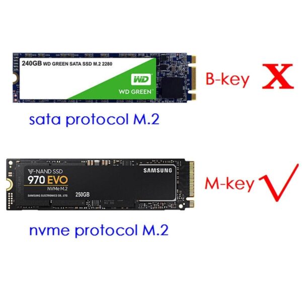 M.2 PCIe NVMe SSD to PCI-E Express 3.0 X4 X8 X16 Adapter Card Full Speed 2280 mm - Image 2